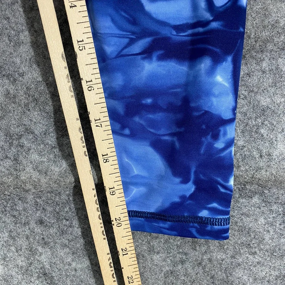 Zyia Active Leggings Girls Small (8-9) Blue Tie Dye Hendrix Light N Tight - Picture 10 of 12